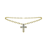 3.0 Gold Diamond Cross Necklace