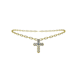 3.0 Gold Diamond Cross Necklace