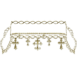 3.0 Gold Y2K Crosses Waist Chain