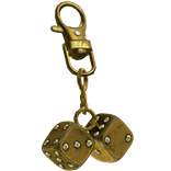 [3.0] Golden Iced Double Dice Keychain