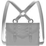 ,, 🖤. 3.0 gothic backpack in white