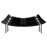 3.0 gothic laced up mini skirt - black