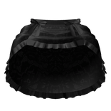 3.0 gothic long ruched lace skirt / black