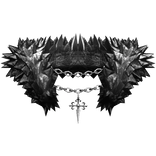 3.0 Gray Chrome Neck Fur