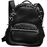 3.0 Grunge Emo Studded BackBag Black