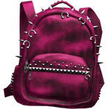 3.0 Grunge Emo Studded BackBag Hot Pink