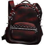 3.0 Grunge Emo Studded BackBag Red