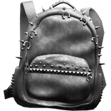 3.0 Grunge Emo Studded BackBag White