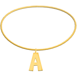 3.0 Initial Necklace A (Gold)