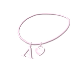 3.0 Initial Necklace: A (Pink)