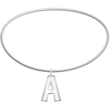 3.0 Initial Necklace A (Silver)