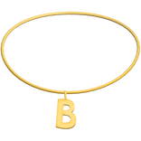 3.0 Initial Necklace B (Gold)