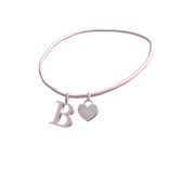 3.0 Initial Necklace: B (Pink)