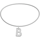 3.0 Initial Necklace B (Silver)