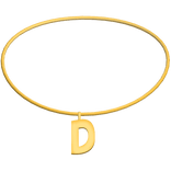  3.0 Initial Necklace D (Gold)