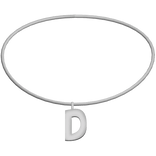  3.0 Initial Necklace D (Silver)