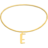 3.0 Initial Necklace E (Gold)