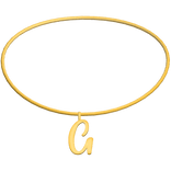 3.0 Initial Necklace G (Gold)