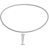 3.0 Initial Necklace I (Silver) 