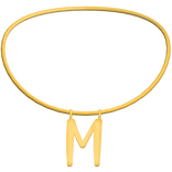 3.0 Initial Necklace M (Gold)
