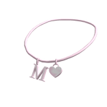 3.0 Initial Necklace: M (Pink)