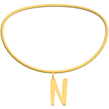 3.0 Initial Necklace N (Gold) 