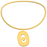 3.0 Initial Necklace O (Gold) 