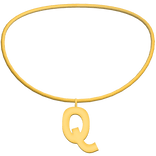 3.0 Initial Necklace Q (Gold)