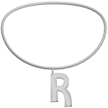 3.0 Initial Necklace R (Silver)