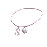 3.0 Initial Necklace: S (Pink)