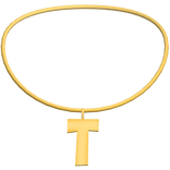 3.0 Initial Necklace T (Gold)