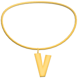 3.0 Initial Necklace V (Gold)