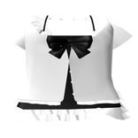 3.0 kawaii baby doll ruffled white school dress