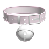 ♡ : (3.0) kawaii pink collar w/ giant bell