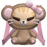 3.0 Kitty Monkey Plushie Backpack