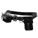 [3.0] Leather Fur Pocket Belt 