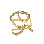 3.0 left shoulder chain bracelet in gold