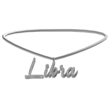 3.0 Libra Zodiac Sign Necklace in Silver
