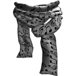 3.0 Long Musical Notes Emo Scarf