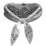 3.0 Neck Bandana Scarf White 70s Necklace Goofy