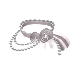 3.0 Pink rose choker with pearls