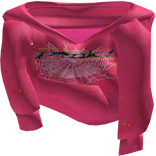 [3.0] Pink Sp5der Shoulder Hoodie