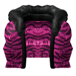 (3.0) Pink Tiger Cropped Puffer Vest