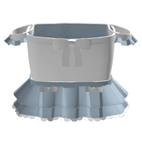 ♡ 3.0 pretty off shoulder ruffle dress / white