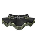 🖤3.0 Punk Royale Denim Skirt - Green Olive