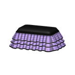 3.0 purple black jirai kei pastel goth plaid skirt