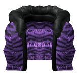 (3.0) Purple Tiger Cropped Puffer Vest