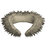 3.0 Realistic Y2K Neck Fur Collar Beige