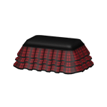 3.0 red black jirai kei pastel goth plaid skirt