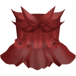 3.0 Red Petal Flower Dress